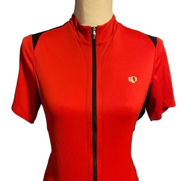 Pearl Izumi Elite Full Zip Front Select Cycling Jersey Top Red Black Size Small - Picture 2 of 7